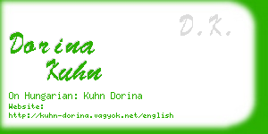 dorina kuhn business card